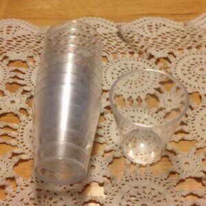 Plastic shot glasses bundle, new